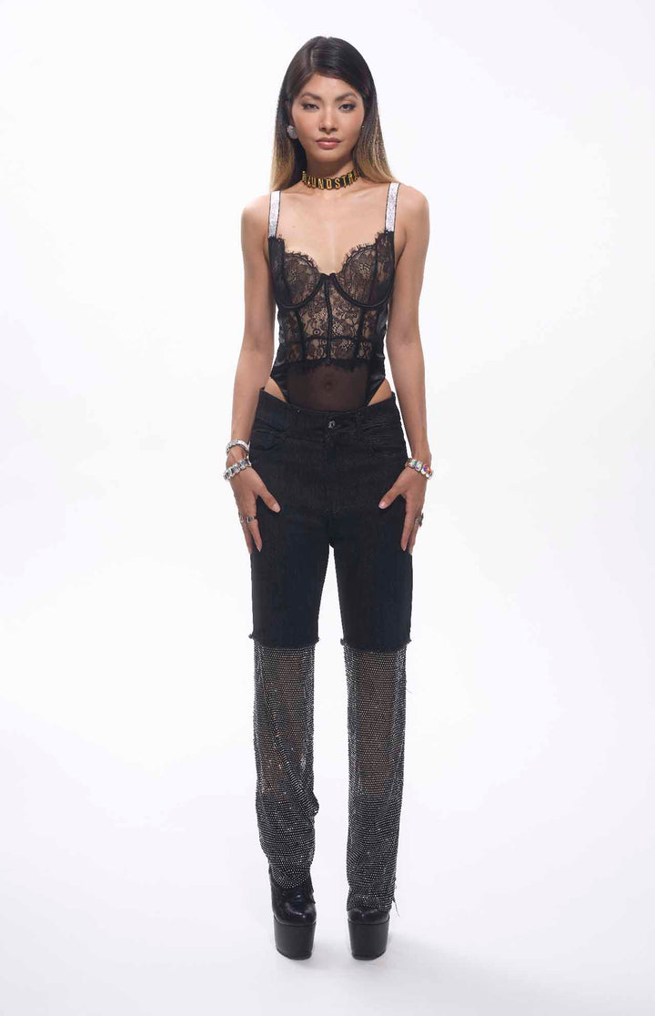 Soraya Lace Corset Bodysuit.